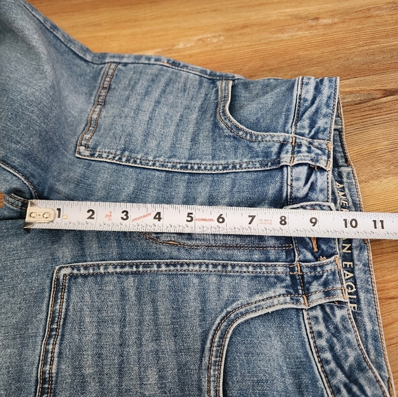 American Eagle Super Hi-Rise Flare Jeans Women's 0 Blue - Picture 8 of 10
